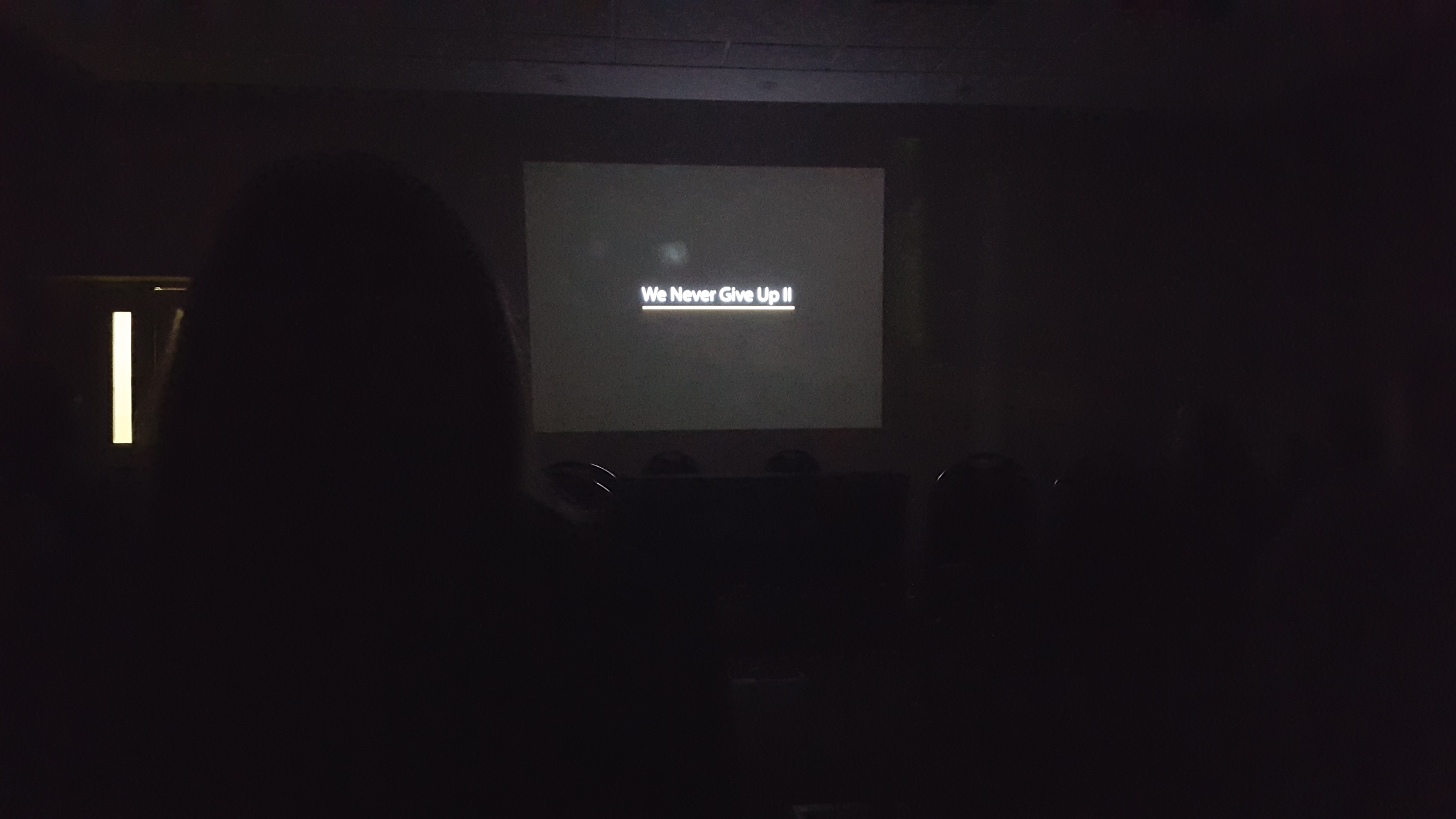 We Never Give Up II Screening