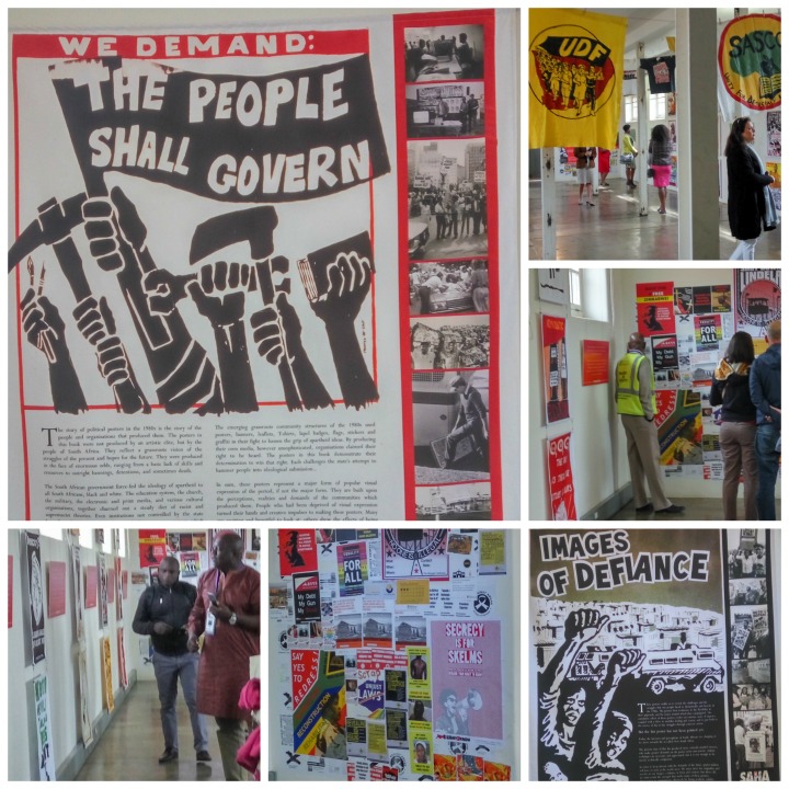 Images of Defiance exhibit on display in Women's Jail, Constitution Hill, August 2016